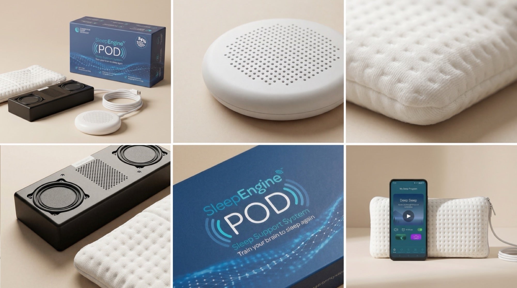 Complete inhoud van de SleepEngine POD verpakking